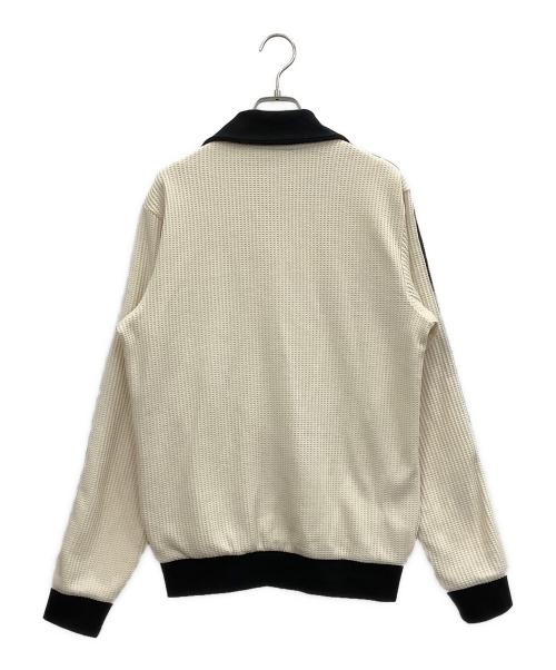 adidas（アディダス）adidas (アディダス) ワッフルクラシックトラックトップ アイボリー×ブラック サイズ:Mの古着・服飾アイテム