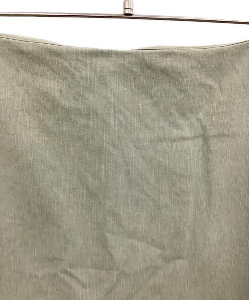 MADISON BLUE（マディソンブルー）MADISON BLUE (マディソンブルー) バックサテンマキシフレアスカート オリーブ サイズ:Mの古着・服飾アイテム