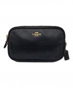 COACHコーチ）の古着「チェーンショルダーバッグ」｜ブラック