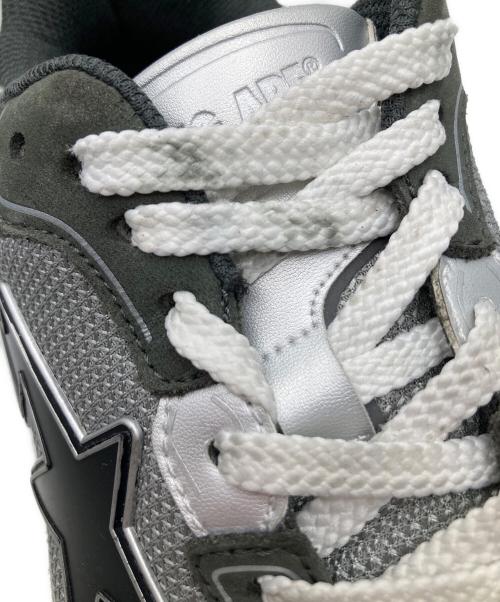 A BATHING APE（ア ベイシング エイプ）A BATHING APE (ア ベイシング エイプ) スニーカー グレー×シルバー サイズ:26の古着・服飾アイテム