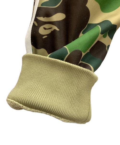 adidas（アディダス）adidas (アディダス) A BATHING APE (ア ベイシング エイプ) トラックジャケット ベージュ×グリーン サイズ:Lの古着・服飾アイテム