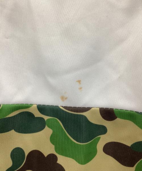 adidas（アディダス）adidas (アディダス) A BATHING APE (ア ベイシング エイプ) トラックジャケット ベージュ×グリーン サイズ:Lの古着・服飾アイテム