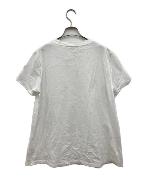 MONCLER（モンクレール）MONCLER (モンクレール) 半袖カットソー ホワイト サイズ:Lの古着・服飾アイテム