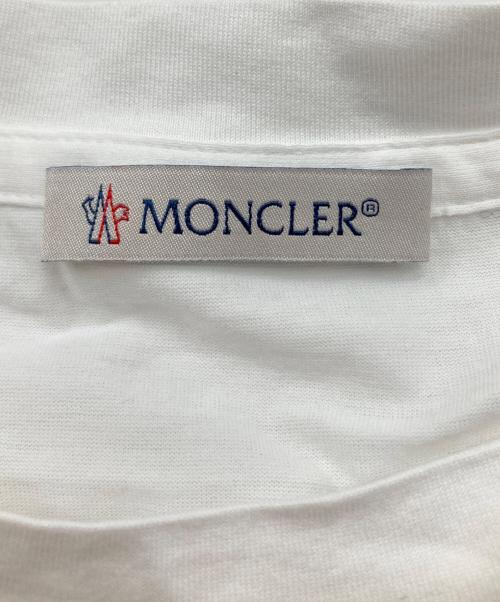 MONCLER（モンクレール）MONCLER (モンクレール) 半袖カットソー ホワイト サイズ:Lの古着・服飾アイテム