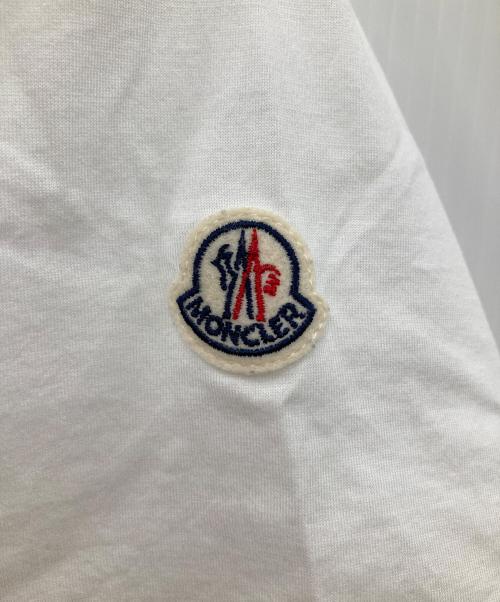 MONCLER（モンクレール）MONCLER (モンクレール) 半袖カットソー ホワイト サイズ:Lの古着・服飾アイテム