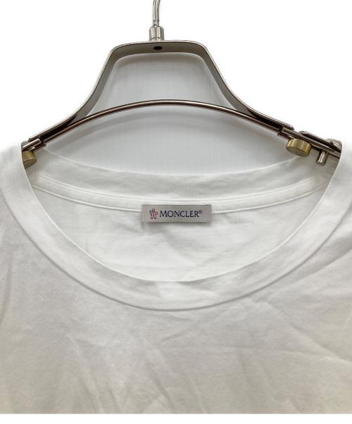 MONCLER（モンクレール）MONCLER (モンクレール) 半袖カットソー ホワイト サイズ:Lの古着・服飾アイテム