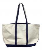 L.L.Beanエルエルビーン）の古着「ボートアンドトートバッグ」｜ブルー×アイボリー