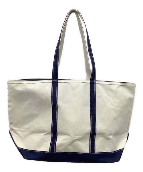 L.L.Bean（エルエルビーン）L.L.Bean (エルエルビーン) ボートアンドトートバッグ ブルー×アイボリー サイズ:−の古着・服飾アイテム