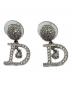 Christian Dior（クリスチャン ディオール）の古着「Dロゴピアス」｜シルバー(カラー)