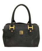 MCMエムシーエム）の古着「ミニボストンバッグ」｜ブラック