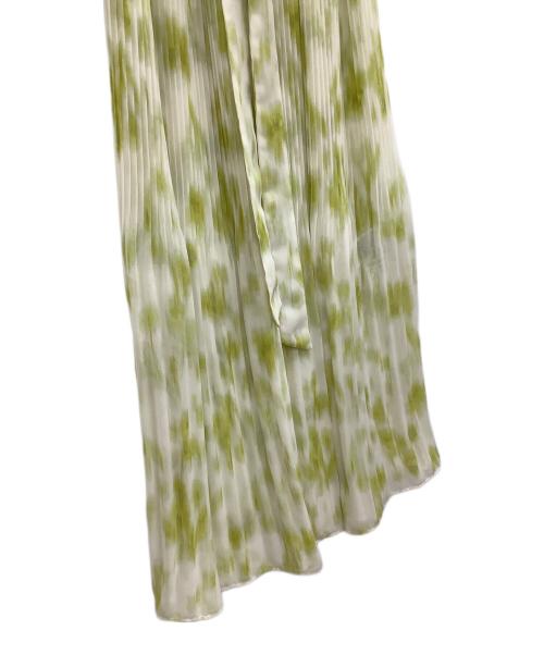 FRAY ID（フレイ アイディー）FRAY ID (フレイ アイディー) ノースリーブワンピース イエロー×ホワイト サイズ:00の古着・服飾アイテム