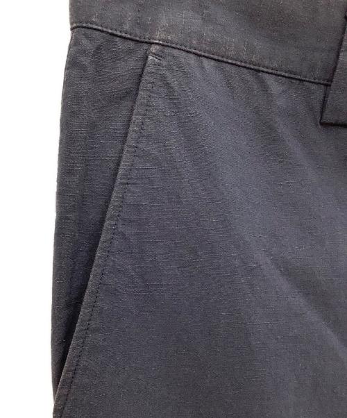MARGARET HOWELL（マーガレットハウエル）MARGARET HOWELL (マーガレットハウエル) コットンリネン タックパンツ ネイビー サイズ:Lの古着・服飾アイテム