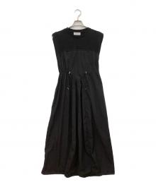 Adam et Rope（アダム エ ロペ）の古着「ノースリーブ・キャミソールワンピース」｜ブラック