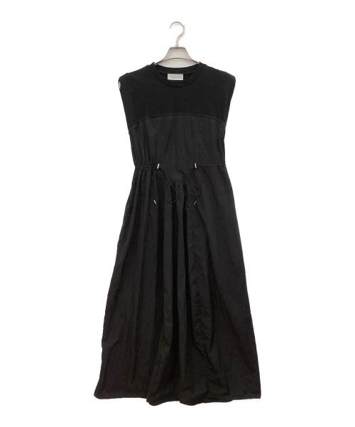 Adam et Rope（アダム エ ロペ）Adam et Rope (アダム エ ロペ) ノースリーブ・キャミソールワンピース ブラック サイズ:−の古着・服飾アイテム