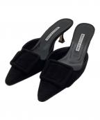 Manolo Blahnikマノロブラニク）の古着「ミュール」｜ブラック