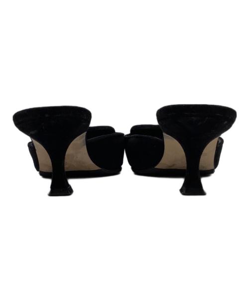 Manolo Blahnik（マノロブラニク）Manolo Blahnik (マノロブラニク) ミュール ブラック サイズ:37の古着・服飾アイテム