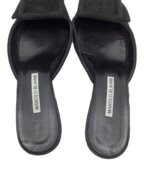 Manolo Blahnik（マノロブラニク）Manolo Blahnik (マノロブラニク) ミュール ブラック サイズ:37の古着・服飾アイテム