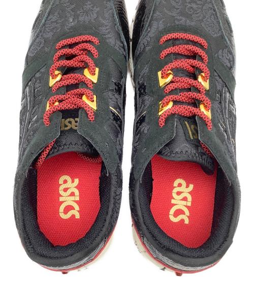 asics（アシックス）asics (アシックス) ローカットスニーカー レッド×ブラック サイズ:26の古着・服飾アイテム