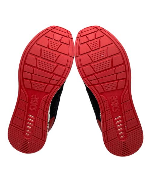 asics（アシックス）asics (アシックス) ローカットスニーカー レッド×ブラック サイズ:26の古着・服飾アイテム