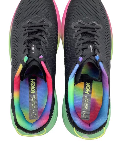 HOKAONEONE（ホカオネオネ）HOKAONEONE (ホカオネオネ) ランニングシューズ ブラック×グリーン サイズ:29の古着・服飾アイテム