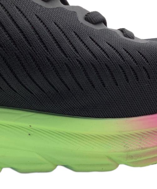 HOKAONEONE（ホカオネオネ）HOKAONEONE (ホカオネオネ) ランニングシューズ ブラック×グリーン サイズ:29の古着・服飾アイテム