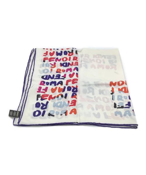 FENDI（フェンディ）FENDI (フェンディ) スカーフ ホワイト×ピンク サイズ:−の古着・服飾アイテム