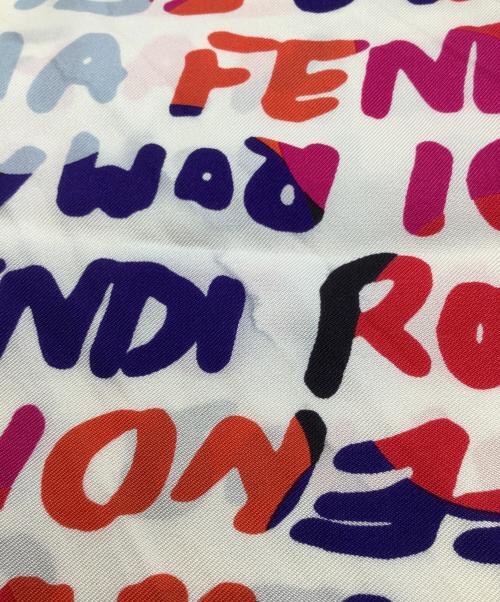 FENDI（フェンディ）FENDI (フェンディ) スカーフ ホワイト×ピンク サイズ:−の古着・服飾アイテム