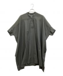 mizuiro-ind（ミズイロインド）の古着「半袖ワンピース」｜チャコールグレー