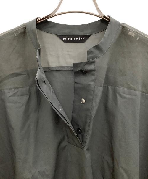 mizuiro-ind（ミズイロインド）mizuiro-ind (ミズイロインド) 半袖ワンピース チャコールグレー サイズ:−の古着・服飾アイテム