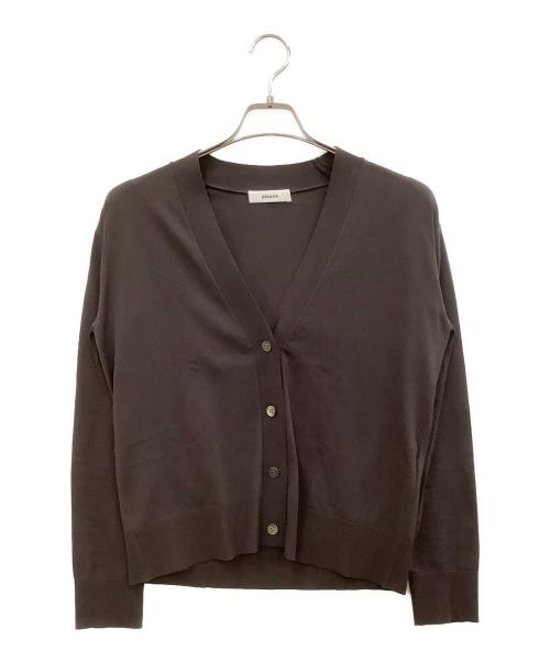ebure（エブール）ebure (エブール) 薄手カーディガン ブラウン サイズ:−の古着・服飾アイテム