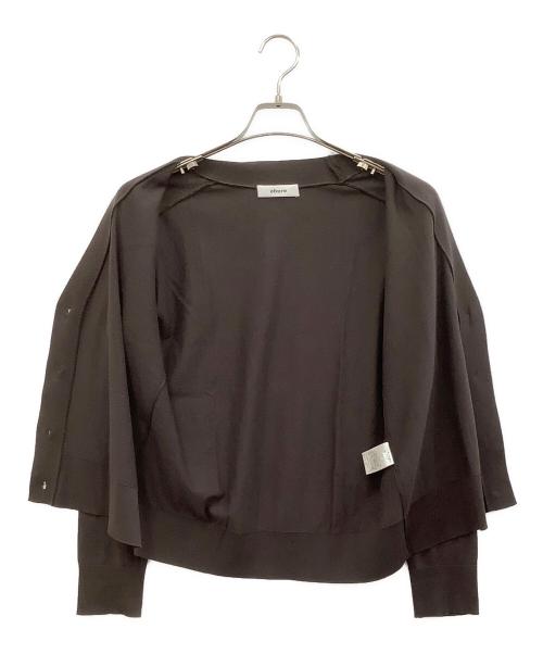 ebure（エブール）ebure (エブール) 薄手カーディガン ブラウン サイズ:−の古着・服飾アイテム
