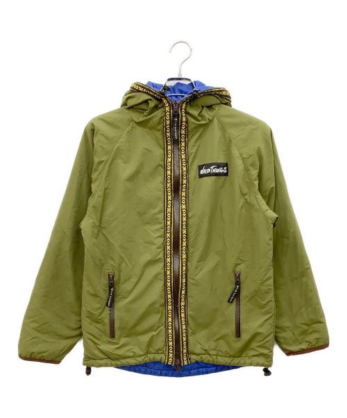 WILD THINGS（ワイルドシングス）WILD THINGS (ワイルドシングス) beaver (ビーバー) リバーシブルジャケット グリーン×ブルー サイズ:Sの古着・服飾アイテム