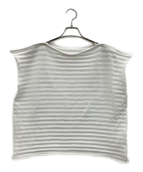 PLEATS PLEASE（プリーツプリーズ）PLEATS PLEASE (プリーツプリーズ) 薄手ニット ホワイト サイズ:−の古着・服飾アイテム