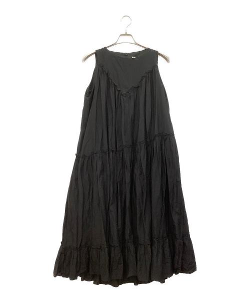 MAISON DE REEFUR（メゾン ド リーファー）MAISON DE REEFUR (メゾン ド リーファー) ノースリーブ・キャミソールワンピース ブラック サイズ:38の古着・服飾アイテム