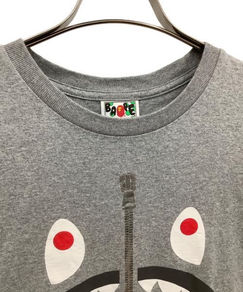 A BATHING APE（ア ベイシング エイプ）A BATHING APE (ア ベイシング エイプ) 半袖Tシャツ グレー サイズ:Lの古着・服飾アイテム