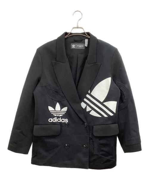 adidas（アディダス）adidas (アディダス) dry clean only (ドライクリーンオンリー) ブレザー ブラック サイズ:Mの古着・服飾アイテム