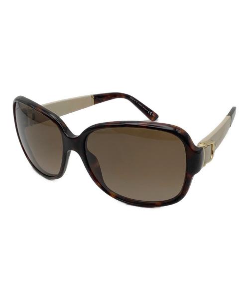 GUCCI（グッチ）GUCCI (グッチ) サングラス ベージュ×ブラウン サイズ:57□15の古着・服飾アイテム