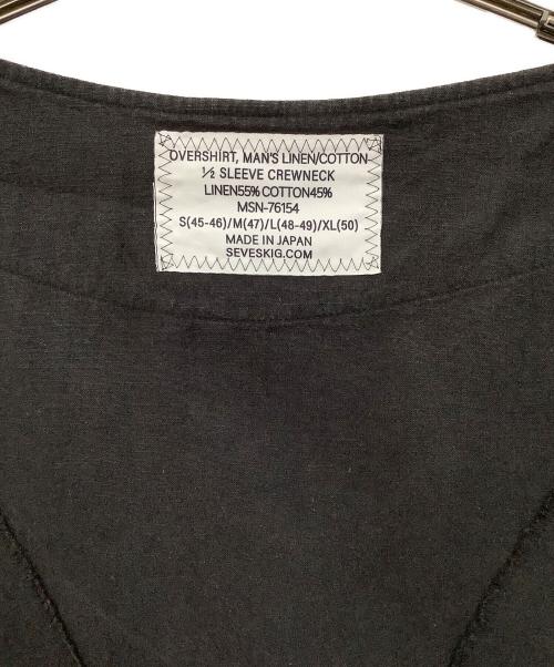 SEVESKIG（セヴシグ）SEVESKIG (セヴシグ) 半袖シャツ ブラック サイズ:XLの古着・服飾アイテム