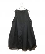 芽風メフウ）の古着「ノースリーブ・キャミソールワンピース」｜ブラック