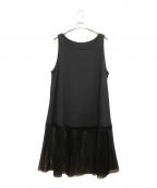 芽風メフウ）の古着「ノースリーブ・キャミソールワンピース」｜ブラック