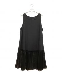 芽風（メフウ）の古着「ノースリーブ・キャミソールワンピース」｜ブラック