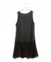芽風 (メフウ) ノースリーブ・キャミソールワンピース ブラック サイズ:75：9000円