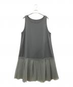 芽風メフウ）の古着「ノースリーブ・キャミソールワンピース」｜グレー
