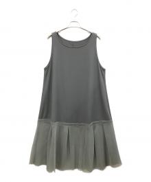 芽風（メフウ）の古着「ノースリーブ・キャミソールワンピース」｜グレー