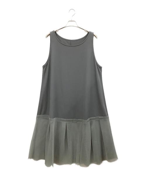 芽風（メフウ）芽風 (メフウ) ノースリーブ・キャミソールワンピース グレー サイズ:75の古着・服飾アイテム