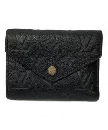 LOUIS VUITTON（ルイ ヴィトン）の古着「3つ折り財布/ポルトフォイユ・ヴィクトリーヌ」｜ブラック