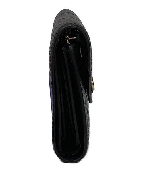 LOUIS VUITTON（ルイ ヴィトン）LOUIS VUITTON (ルイ ヴィトン) 3つ折り財布/ポルトフォイユ・ヴィクトリーヌ ブラックの古着・服飾アイテム