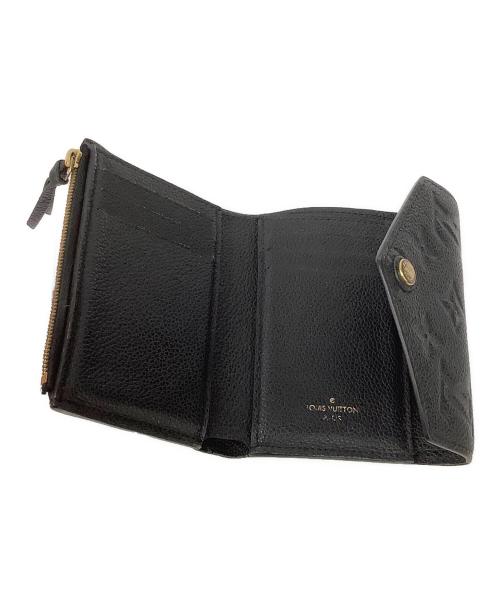 LOUIS VUITTON（ルイ ヴィトン）LOUIS VUITTON (ルイ ヴィトン) 3つ折り財布/ポルトフォイユ・ヴィクトリーヌ ブラックの古着・服飾アイテム