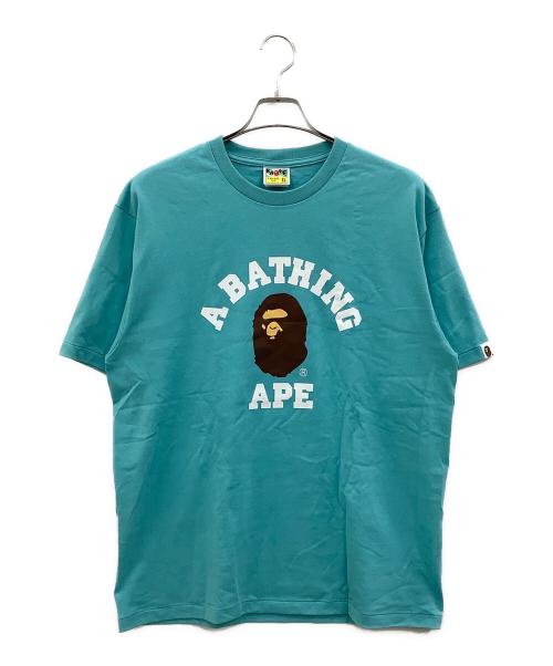 A BATHING APE（ア ベイシング エイプ）A BATHING APE (ア ベイシング エイプ) 半袖Tシャツ スカイブルー サイズ:XLの古着・服飾アイテム