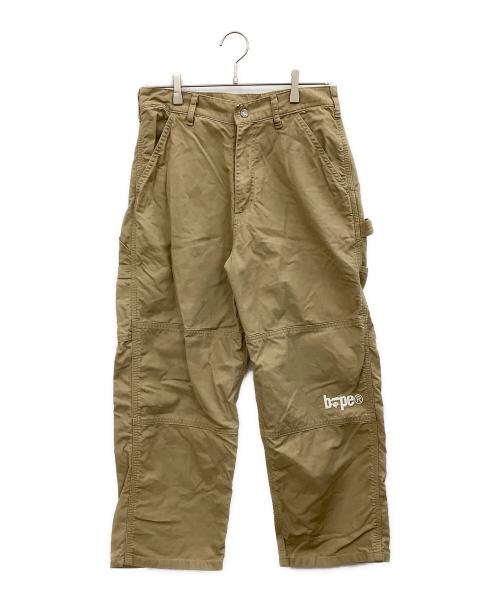A BATHING APE（ア ベイシング エイプ）A BATHING APE (ア ベイシング エイプ) WIDE FIT 6 POCKET PANTS ベージュ サイズ:Mの古着・服飾アイテム